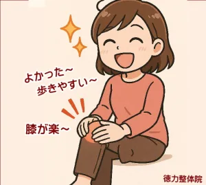 北九州市小倉南区と小倉北区からも人気の膝の痛みの専門家の徳力整体院